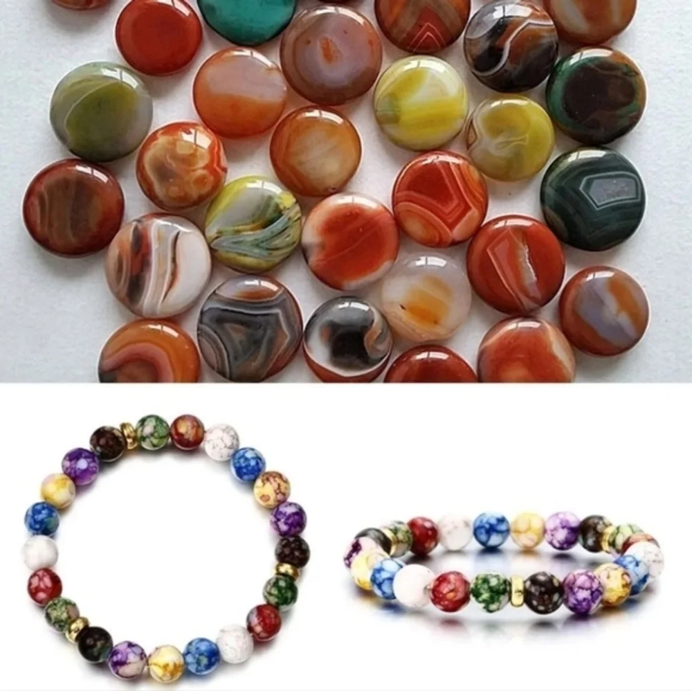 Seven Chakra Crystal Energy and Healing Natural‎ Stone Bracelet